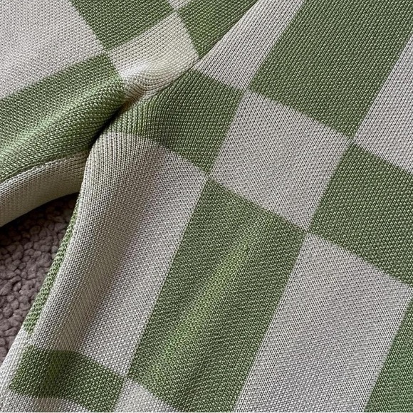 Paloma Wool Green Checkered Knit Pants 💚 - Picture 3 of 3